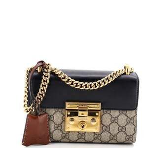 Gucci Padlock Shoulder Bag Gg Coated #236802G99B